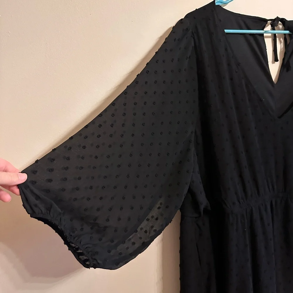 Torrid Black Long Sleeve Dress NWT size 4x 26 - Picture 4 of 9